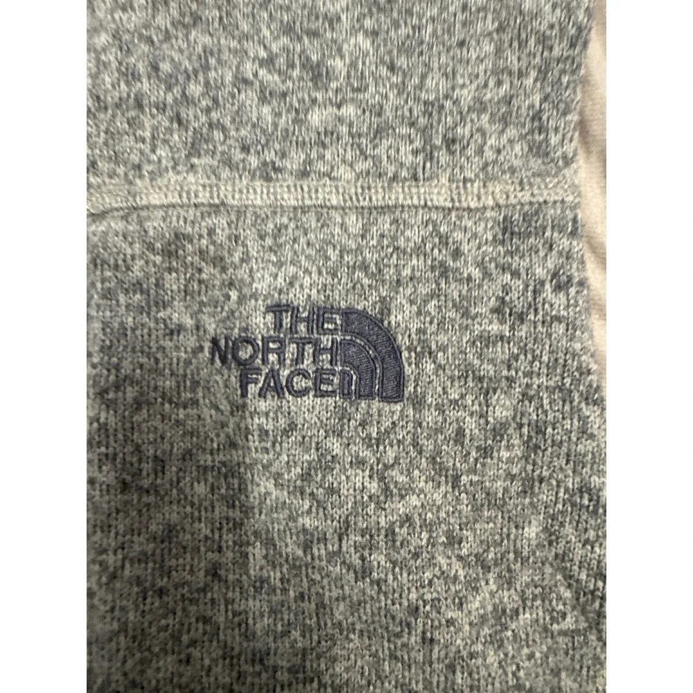 The North Face Mens Gordon Lyons Full Zip Fleece Vest Heather Gray Large